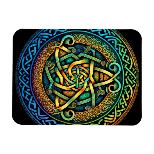 Celtic Knot Colorful Knotwork Magneet (Horizontaal)