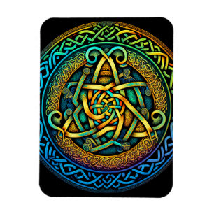 Celtic Knot Colorful Knotwork Magneet