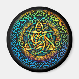 Celtic Knot Colorful Knotwork Magneet