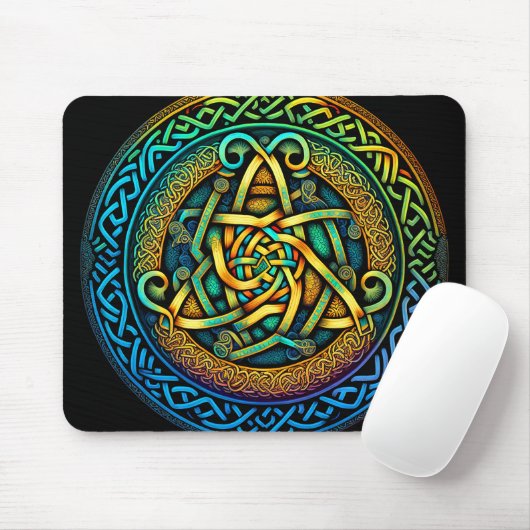 Celtic Knot Colorful Knotwork Muismat (Met muis)