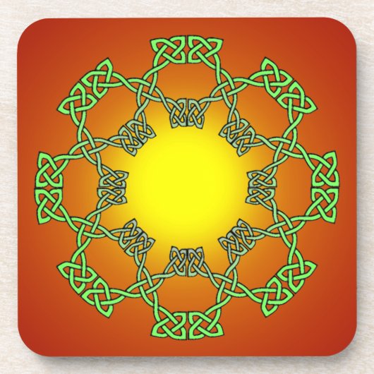 Celtic Knot Cork Onderzetter (Voorkant)