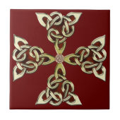 Celtic Knot Cross 2 Tegeltje (Voorkant)