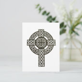 Celtic Knot Cross Briefkaart (Staand voorkant)