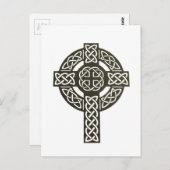 Celtic Knot Cross Briefkaart (Voorkant / Achterkant)