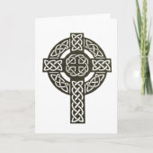 Celtic Knot Cross Feestdagen Kaart (Voorkant)