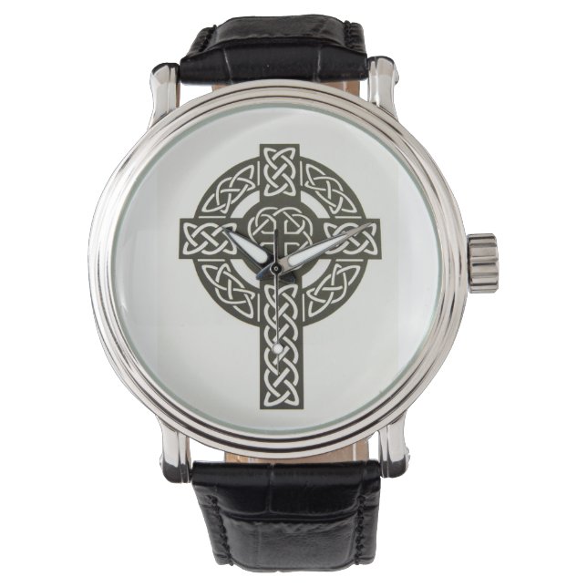 Celtic Knot Cross Horloge (Voorkant)