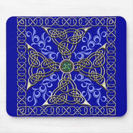 Celtic Knot Cross Mousepad Muismat (Voorkant)
