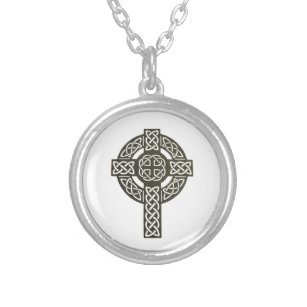 Celtic Knot Cross Zilver Vergulden Ketting