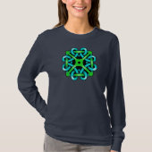 Celtic Knot Dames Long Slapt T-Shirt (Voorkant)