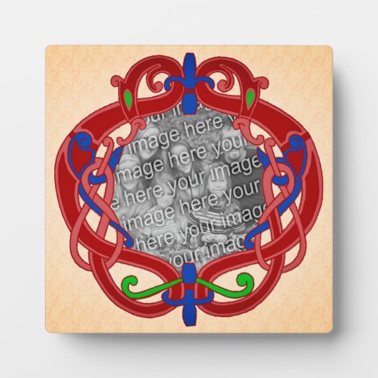 Celtic Knot Design Creëer Uw eigen foto Fotoplaat (Voorkant)