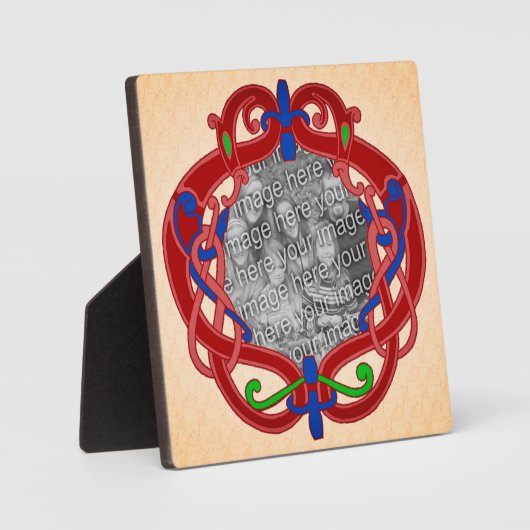 Celtic Knot Design Creëer Uw eigen foto Fotoplaat (Voorkant)