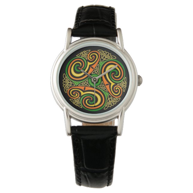Celtic Knot Design Irish Ireland Wales Horloge (Voorkant)