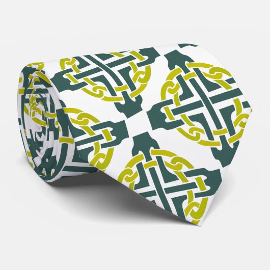 Celtic Knot Design Mans' Stropdas (Opgerold)