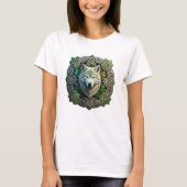Celtic Knot Design met een grote wolf T-shirt (Voorkant)