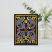 Celtic Knot Design met Honden Briefkaart (Staand voorkant)