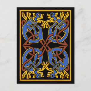 Celtic Knot Design met Honden Briefkaart