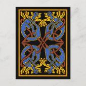 Celtic Knot Design met Honden Briefkaart (Voorkant)