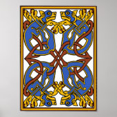 Celtic Knot Design met Honden Poster (Voorkant)