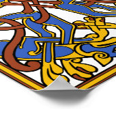 Celtic Knot Design met Honden Poster (Hoek)