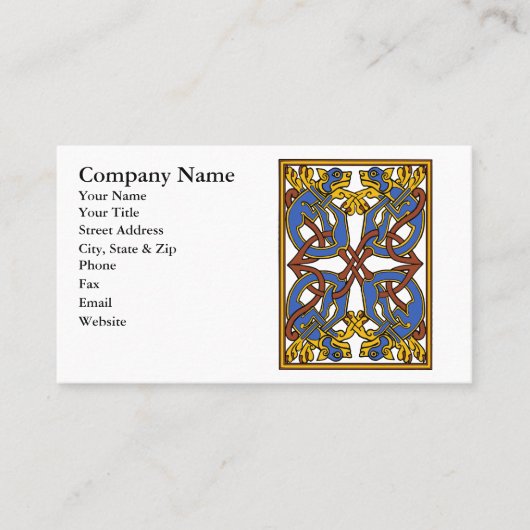 Celtic Knot Design met Honden Visitekaartje (Voorkant)