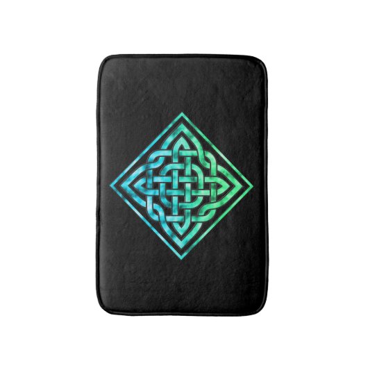Celtic Knot - Diamond Blue Bath Mat (Voorkant Verticaal)