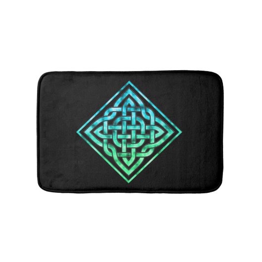Celtic Knot - Diamond Blue Bath Mat (Voorkant)
