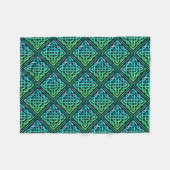 Celtic Knot - Diamond Blue Green Fleece Blanket Deken (Voorkant (Horizontaal))