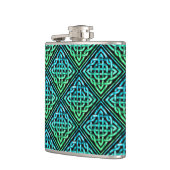 Celtic Knot - Diamond Blue Green Heupfles (Links)