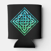 Celtic Knot - Diamond Blue Green Koelbox Blikjeskoeler (Achterkant)