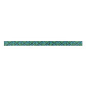 Celtic Knot - Diamond Blue Green Satijnen Lint (Voorkant)