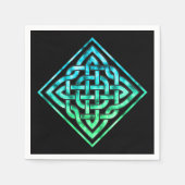 Celtic Knot - Diamond Blue Green Servetten (Voorkant)