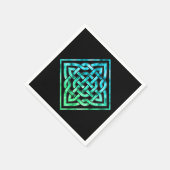 Celtic Knot - Diamond Blue Green Servetten (Hoek)