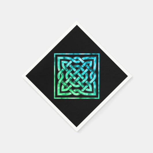 Celtic Knot - Diamond Blue Green Servetten (Hoek)