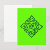 Celtic Knot - Diamond Invitations Kaart (Voorkant / Achterkant)