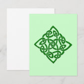 Celtic Knot - Diamond Invitations Kaart (Voorkant / Achterkant)
