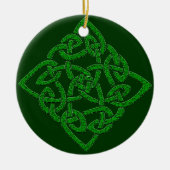 Celtic Knot - Diamond Keramisch Ornament (Voorkant)