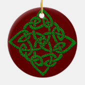 Celtic Knot - Diamond Keramisch Ornament (Achterkant)