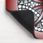 Celtic Knot Doodle Maroon Red Muismat (Hoek)