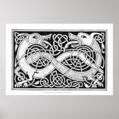Celtic Knot Dragon Art Poster (Voorkant)