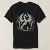 Celtic knot Dragon White T-shirt (Design voorkant)