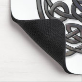 Celtic Knot Dragons - Black Chrome Muismat (Hoek)