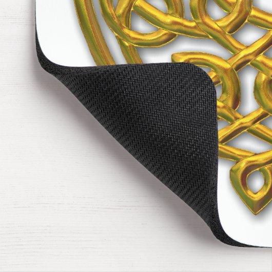 Celtic Knot Dragons - Gold Muismat (Hoek)