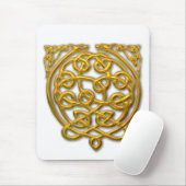 Celtic Knot Dragons - Gold Muismat (Met muis)