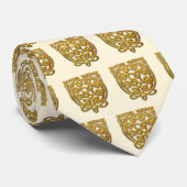 Celtic Knot Dragons - Gold Stropdas (Opgerold)