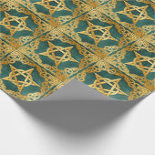 Celtic Knot Elegant Pagan Wiccan Vakantie Cadeaupapier (Hoek)