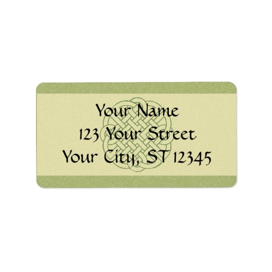 Celtic Knot Etiket (Voorkant)