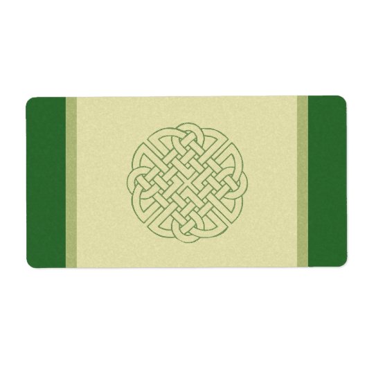 Celtic Knot Etiket (Voorkant)
