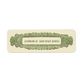 Celtic Knot Filigree Handmade by Jouw naam Etiket (Voorkant)