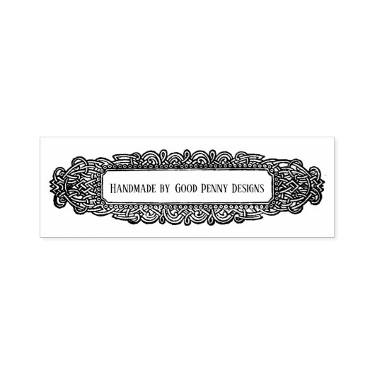  Celtic Knot Filigree Handmade by Jouw naam Zelfinktende Stempel (Design)