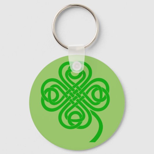 Celtic Knot four leaf clover Sleutelhanger (Voorkant)
